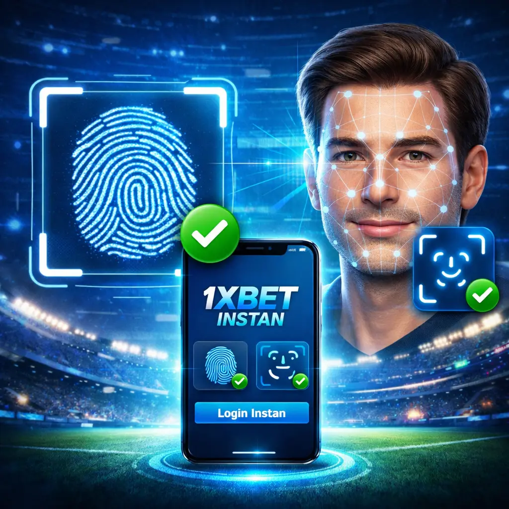 Mengaktifkan Sidik Jari dan Face ID untuk Login 1xBet Instan